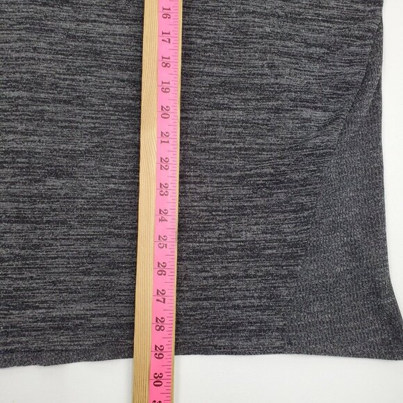 Terra & Sky 4X Sweater V-Neck Knit Lightweight Pullover Black Gray Plus Size - Picture 11 of 12